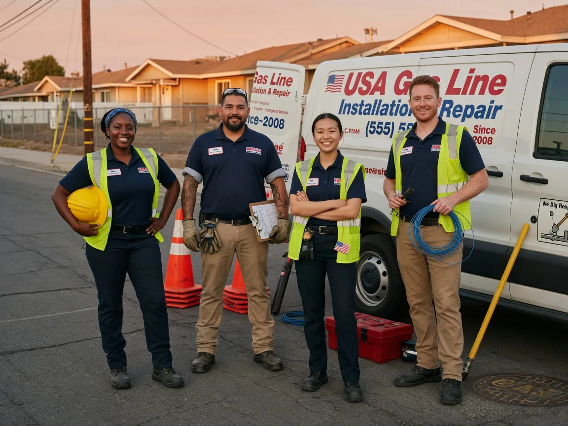 Gas Line Installation company in Knickerbocker, TX